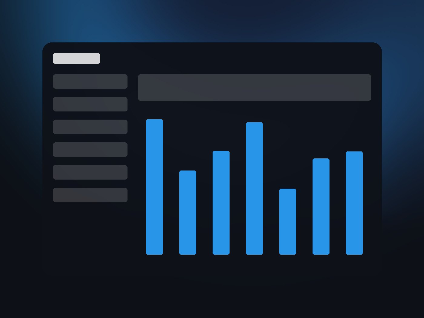 Analytics dashboard mockup