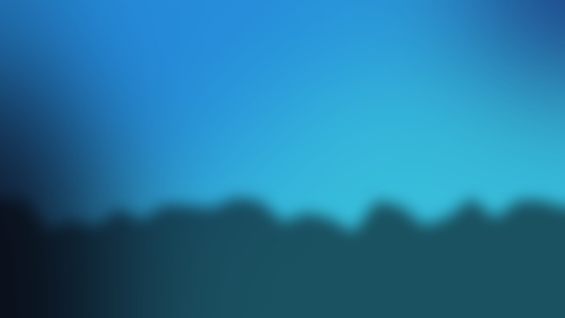 Blue light rising over a dark horizon
